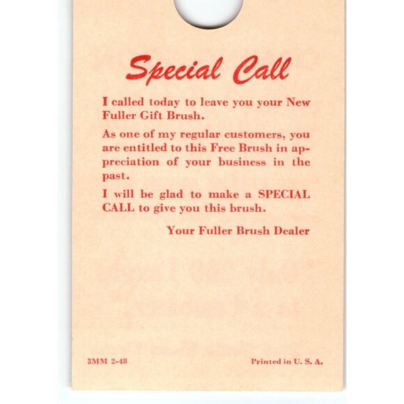 Red Skelton In The Fuller Brush Man 1948 Promo Movie Hanger Blotter Ad Original - Picture 2 of 4